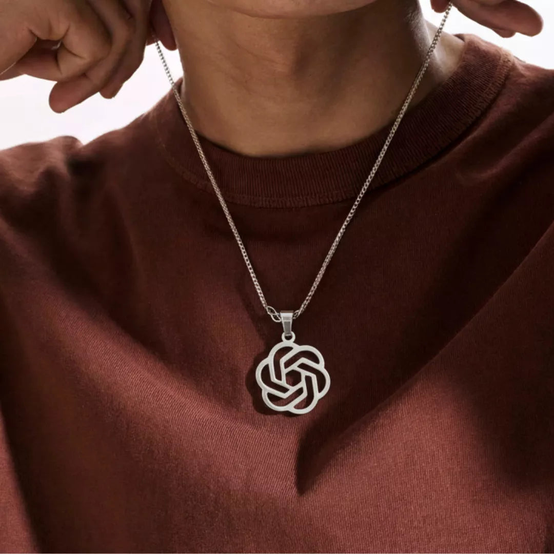 Künstliche Intelligenz OpenAI Halskette Symbol für Intelligenz u. Innovation | Swaravo