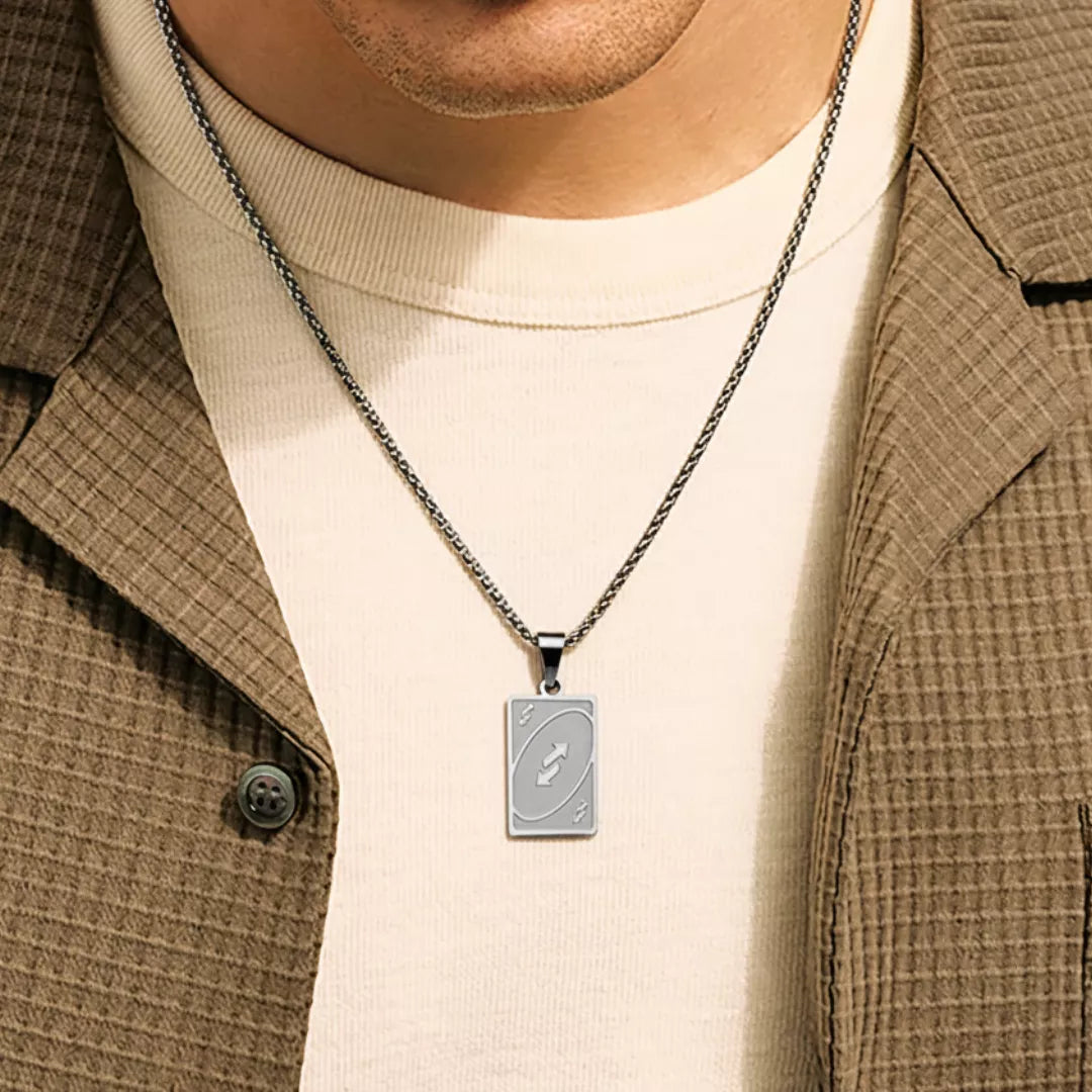 UNO Richtungswechsel Kette – Glücksbringer Schmuck für Neuanfang | Swaravo