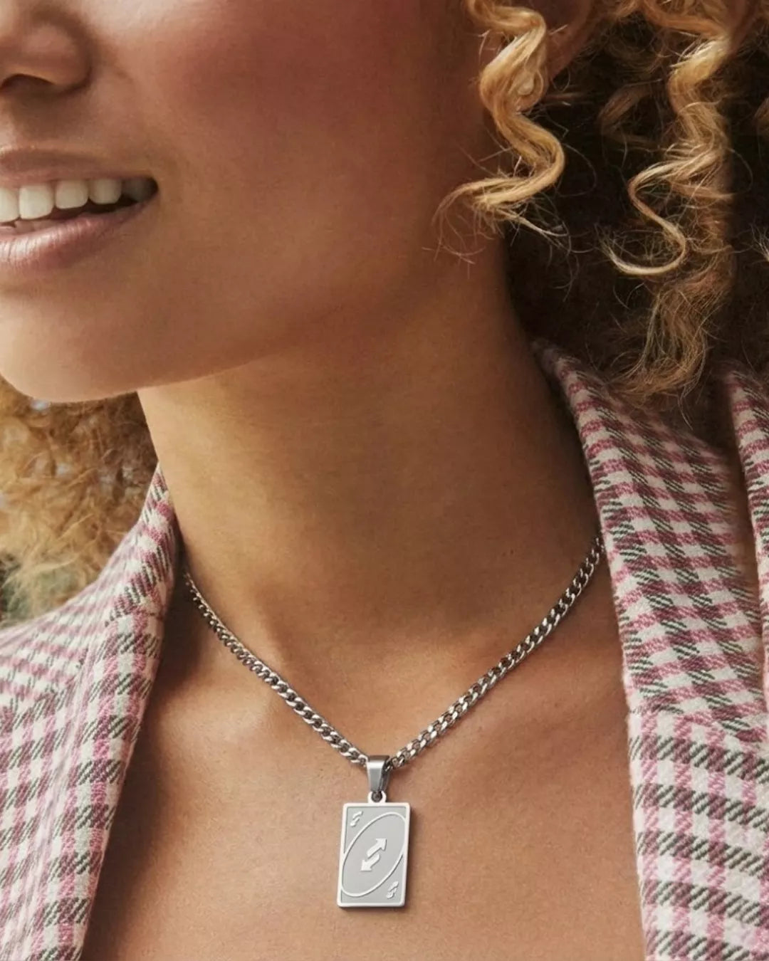 UNO Richtungswechsel Kette – Glücksbringer Schmuck für Neuanfang | Swaravo