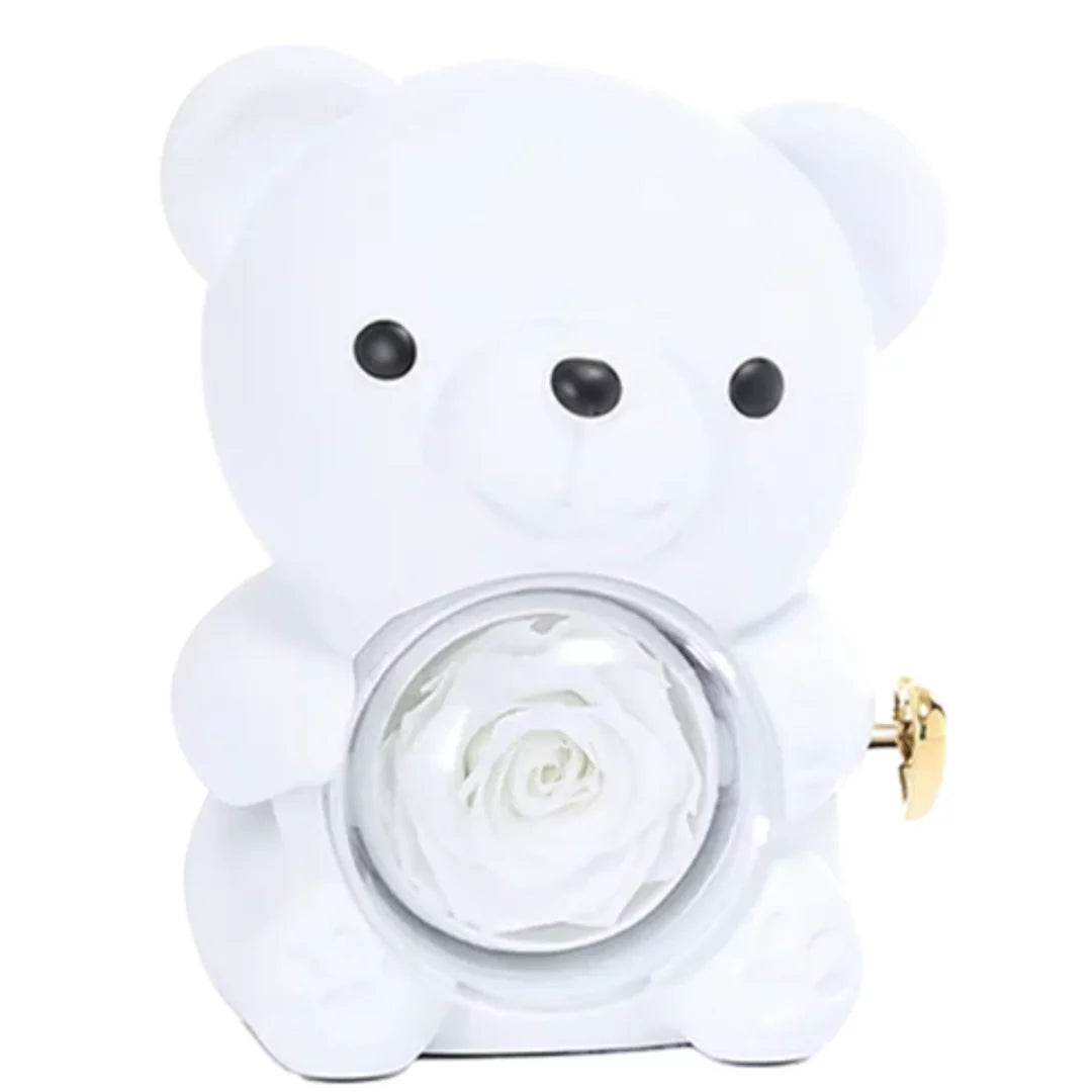 Rotierbarer Ewiger Rosen Teddy | – Charm, surprise, and personal meaning in one keepsake – Ansicht 6 – Swaravo