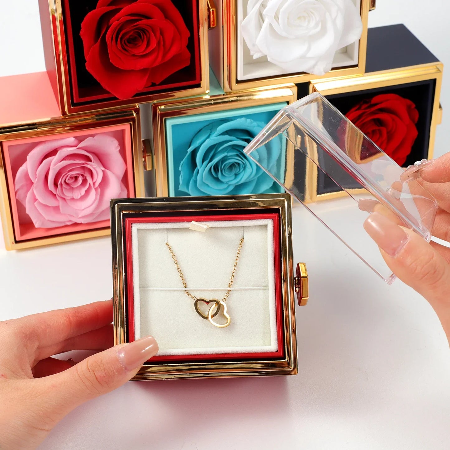 Rotierbare Ewige Rosen Box