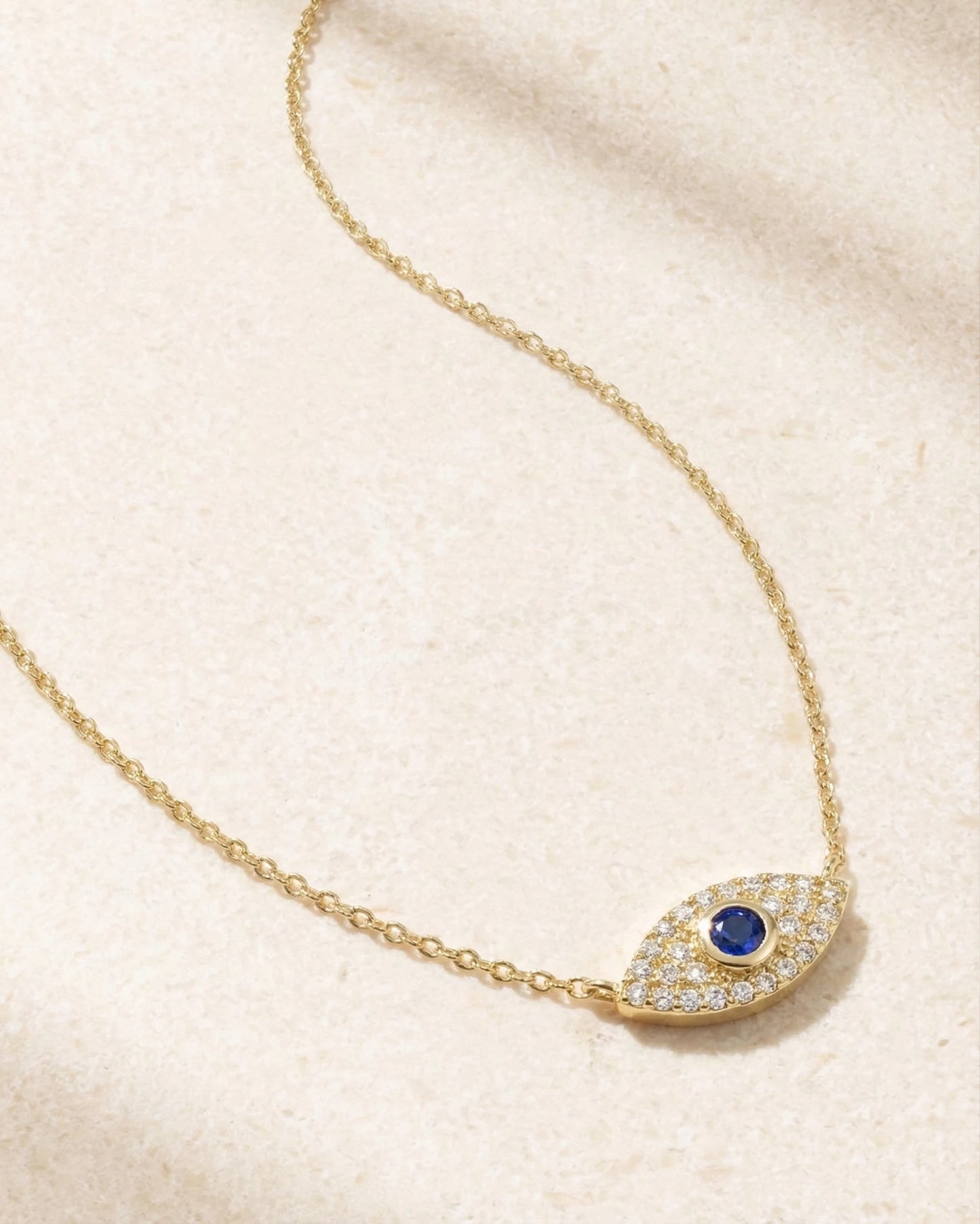 Collier Evil Eye en argent 925 – Symbole de protection avec zircon cubique | Swaravo