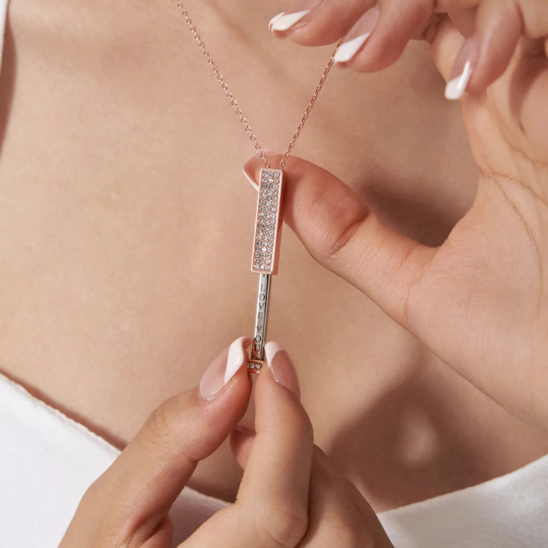unique i love you necklace