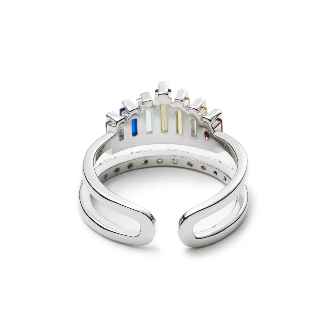 Rückseite des Königin-Rings – fein verarbeitetes Design in hochwertigem Edelstahl