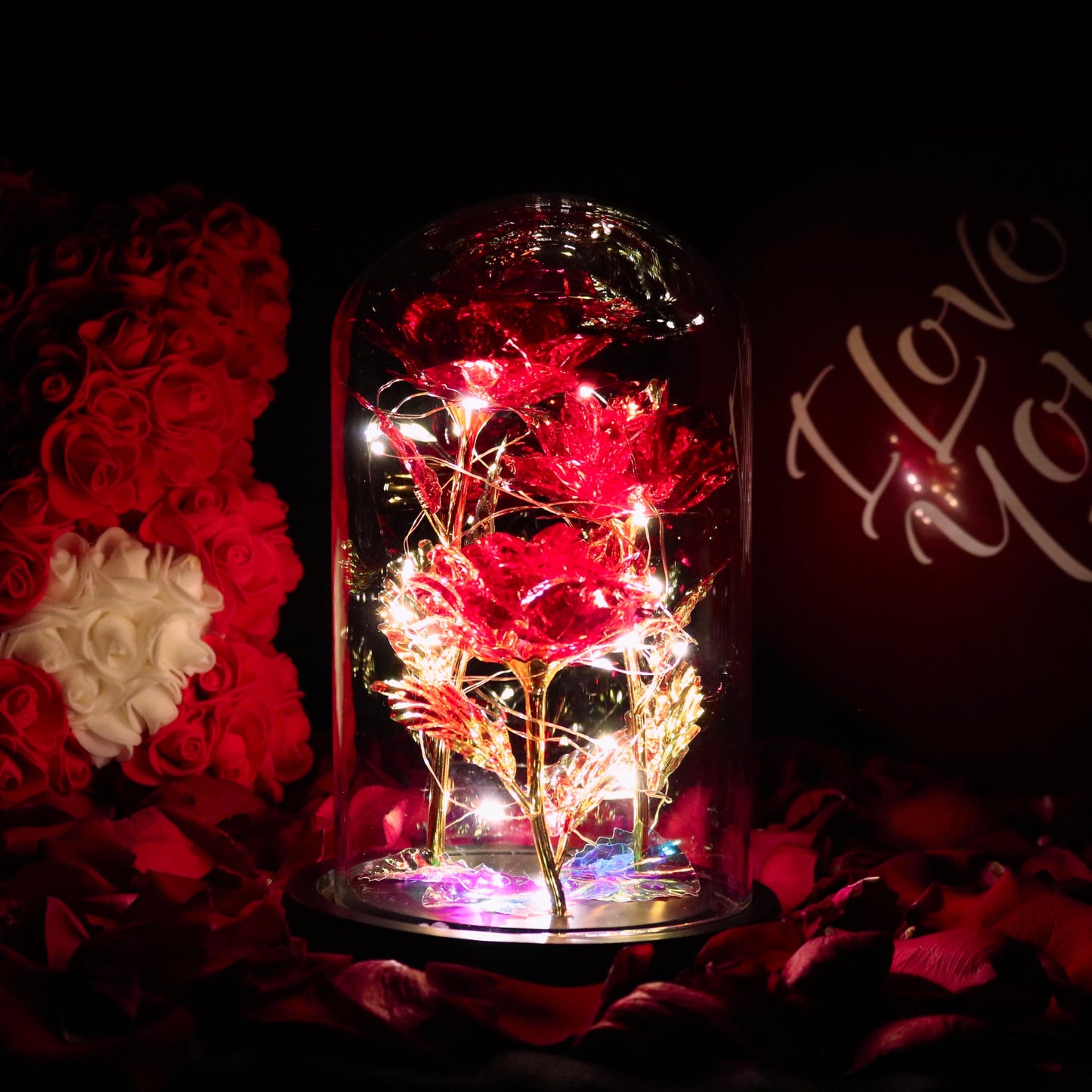 Enchanted Sparkly Rose – Glaube an ewige Liebe – ein magisches Erinnerungsstück – Ansicht 98 – Swaravo