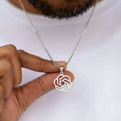 Künstliche Intelligenz OpenAI Halskette Symbol für Intelligenz u. Innovation| Swaravo