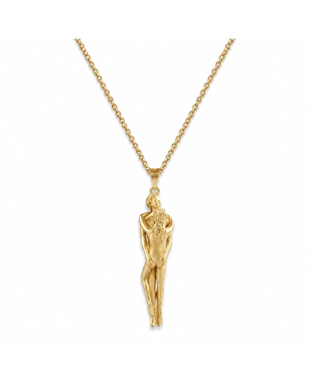 Goldene Umarmungs Halskette– Symbol der Nähe & Liebe