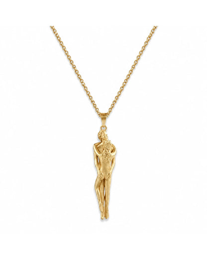 Goldene Umarmungs Halskette– Symbol der Nähe & Liebe