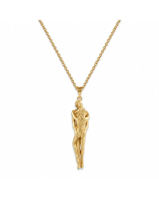 Goldene Umarmungs Halskette– Symbol der Nähe & Liebe