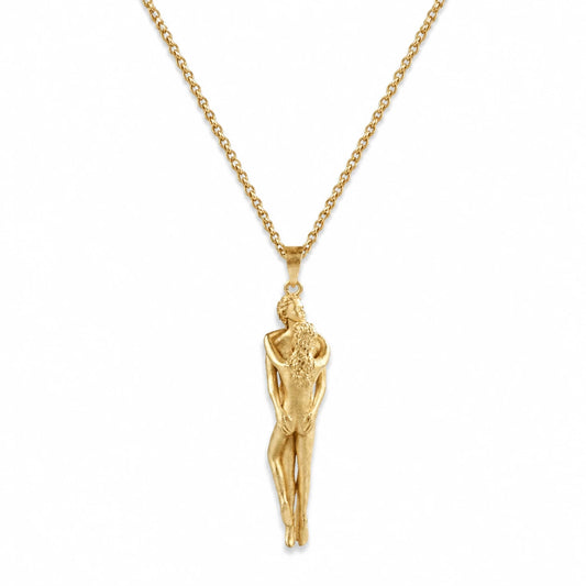 Goldene Umarmungs Halskette– Symbol der Nähe & Liebe