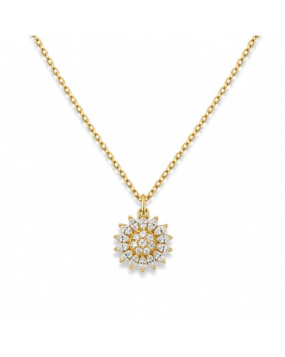 Sonnenblumen Kette mit drehbaren Blüten – dein Schmuckstück für Licht, Energie & Hoffnung