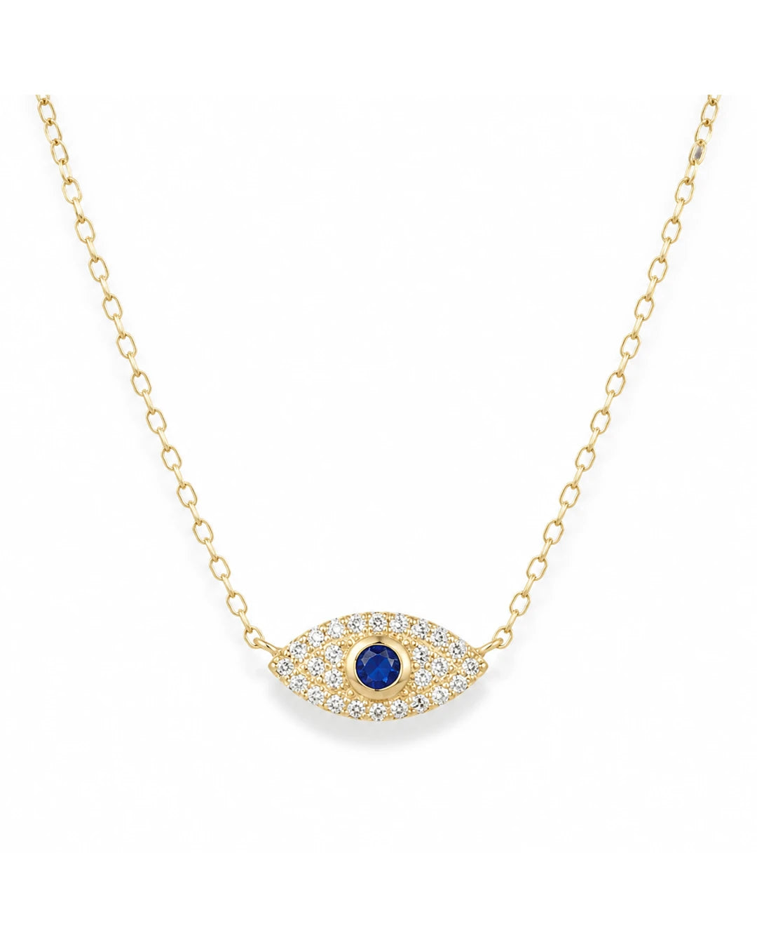 Evil Eye Kette aus 925 Silber – Schutzsymbol mit Zirkonia