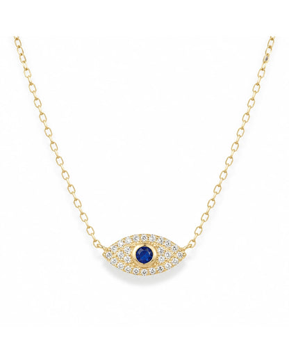 Evil Eye Kette aus 925 Silber – Schutzsymbol mit Zirkonia