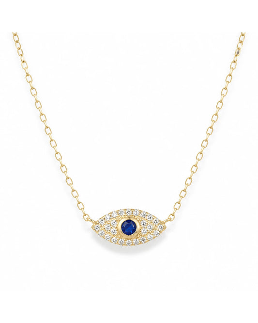 Evil Eye Kette aus 925 Silber – Schutzsymbol mit Zirkonia