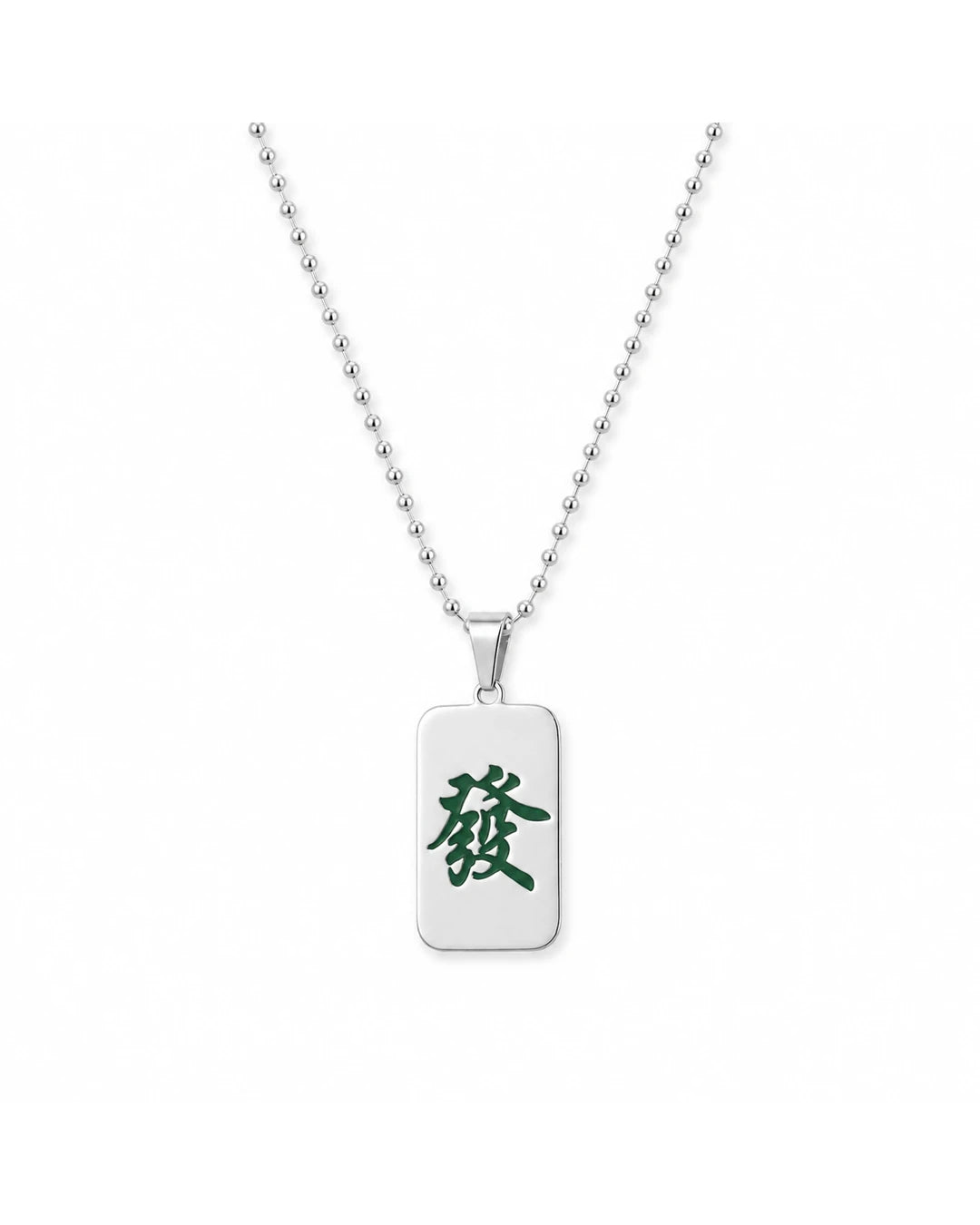 Mahjong „發“-Halskette – Symbol für Wohlstand & Erfolg