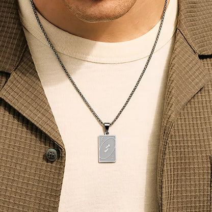 UNO Richtungswechsel Kette – Glücksbringer Schmuck für Neuanfang | Swaravo