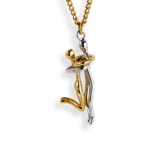 Umarmung Halskette Gold