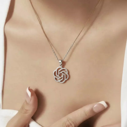 Künstliche Intelligenz OpenAI Halskette Symbol für Intelligenz u. Innovation| Swaravo