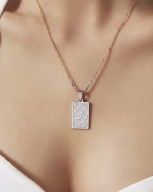 UNO Richtungswechsel Kette – Glücksbringer Schmuck für Neuanfang