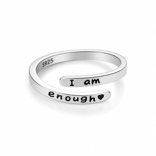 Stark Selbstliebe Ring „I'm Enough“ – Schmuck für Trost und Stärke