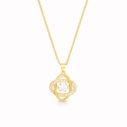 Swaravo Halskette mit Unendlichkeitsknoten in 18k Gold – Symbol für ewige Liebe und Verbindung
