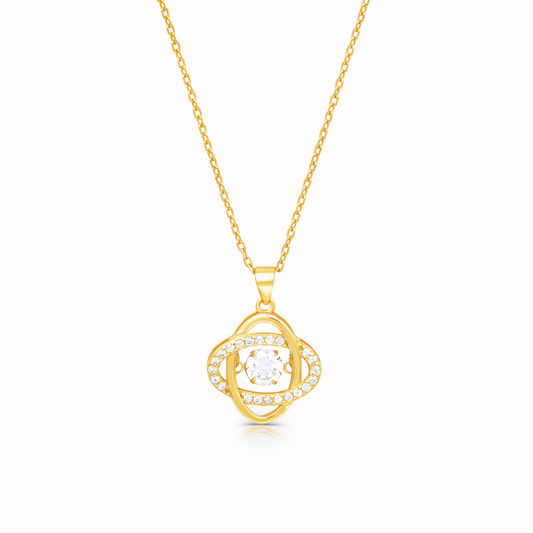 Swaravo Halskette mit Unendlichkeitsknoten in 18k Gold – Symbol für ewige Liebe und Verbindung