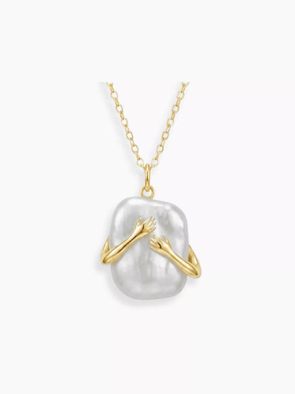 “Abraza lo Imperfecto” – Collar con Perla Barroca Natural | Swaravo