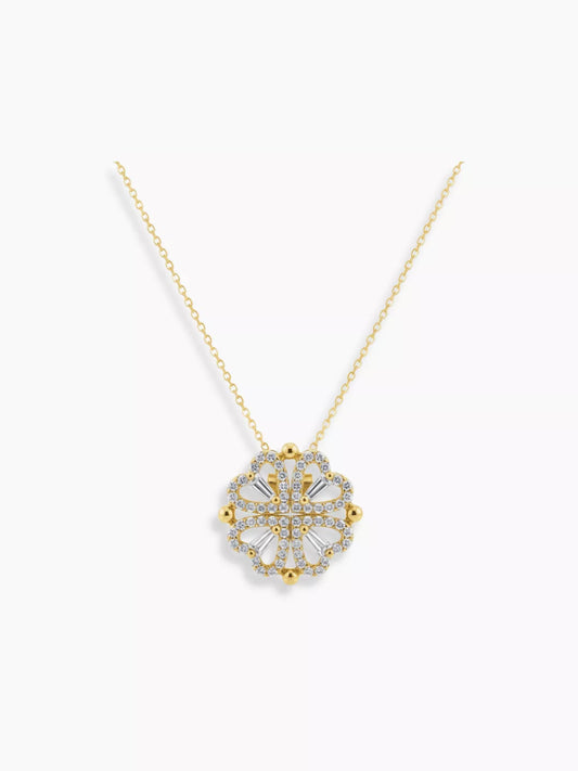 Vierblättrige Kleeblatt  Kette – Glücksbringer 2in1 Schmuck | Swaravo