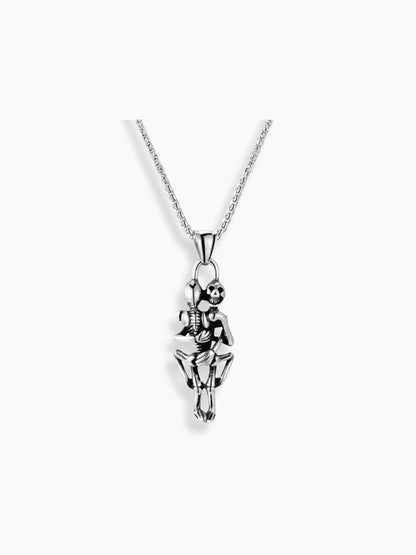 Collier Skull Hug – Amour éternel pour des âmes inséparables