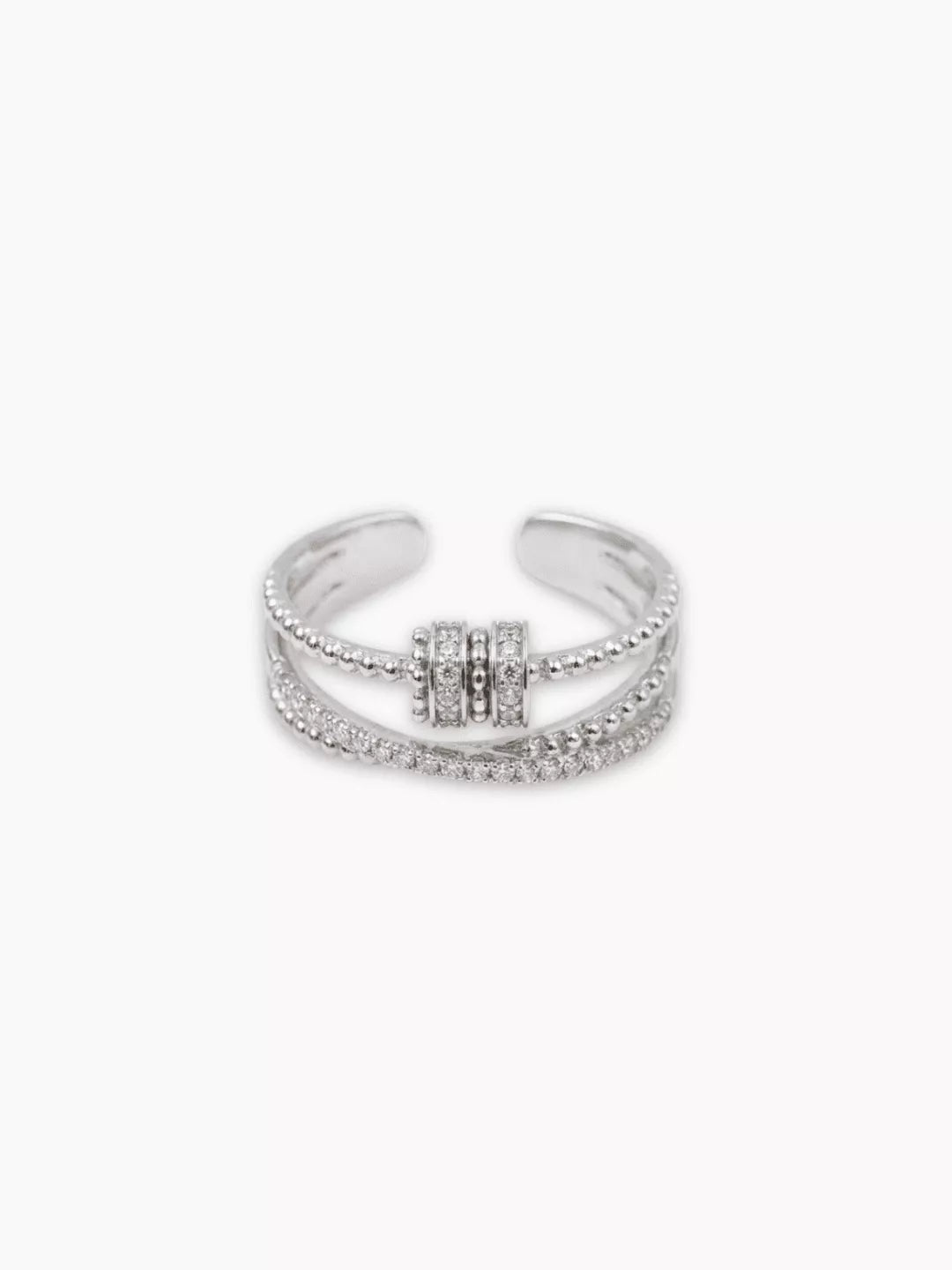 Anillo Giratorio de Circonitas – Belleza Fina para Momentos de Calma