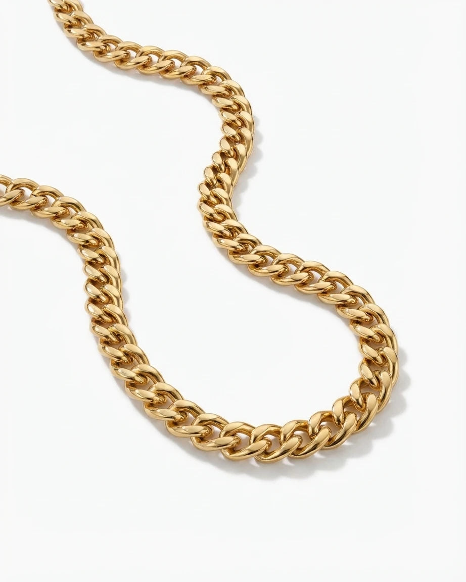 Grobe Panzerkette Gold – Mutiges Statement | Swaravo
