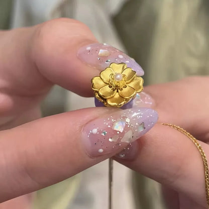 Aurora Glockenblume Halskette – Magische Farbwechsel-Kette der Liebe mit Perlen | Swaravo