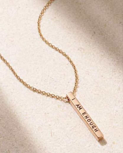 Collier "I Am Enough" — bijou d'amour de soi et de force intérieure | Swaravo