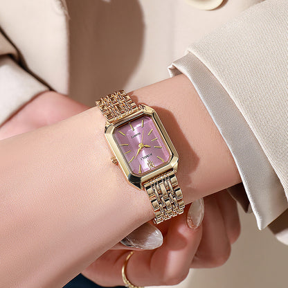 Elegante Damen Armbanduhr mit rosa Zifferblatt – Vintage-Design von Swaravo