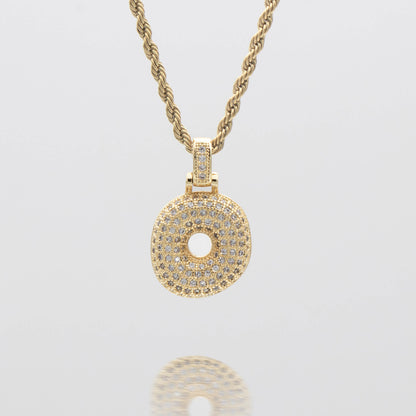 ICY Bubble Letter Initial Necklace