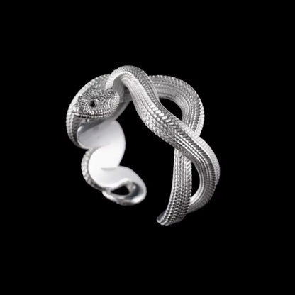 Venom Ring von Swaravo mit verstellbarem Schlangendesign – Symbol für Stärke und Transformation